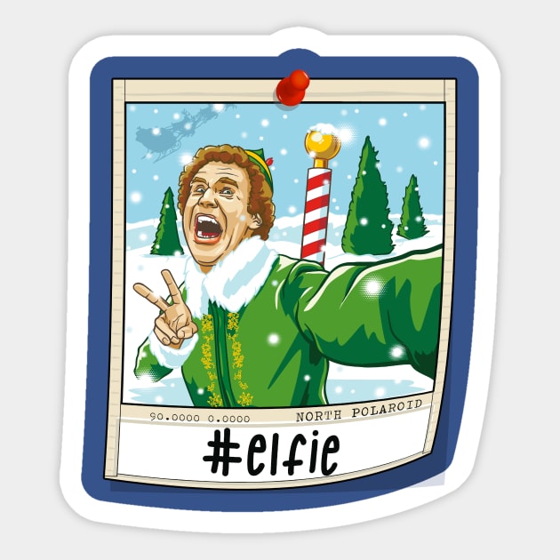 Elfie Sticker by CoDDesigns